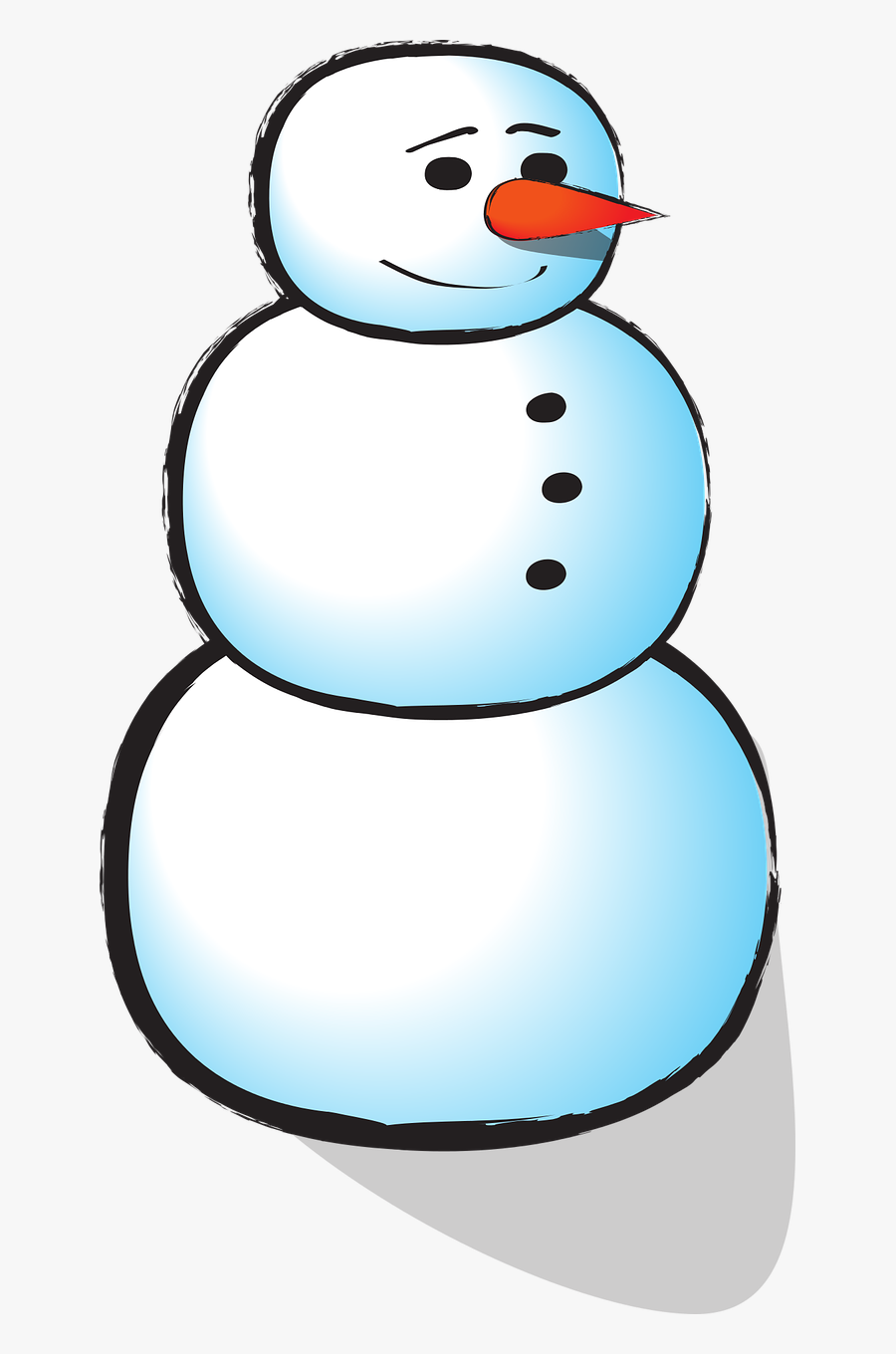 Snowman Holiday Happy Free Picture - Snowman, Transparent Clipart