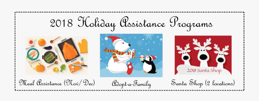 Holiday Assistance Program Banner - Cartoon, Transparent Clipart