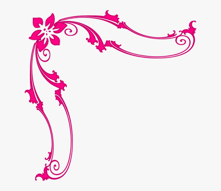Corner Border Png Clipart - Pink Corner Border Png, Transparent Clipart