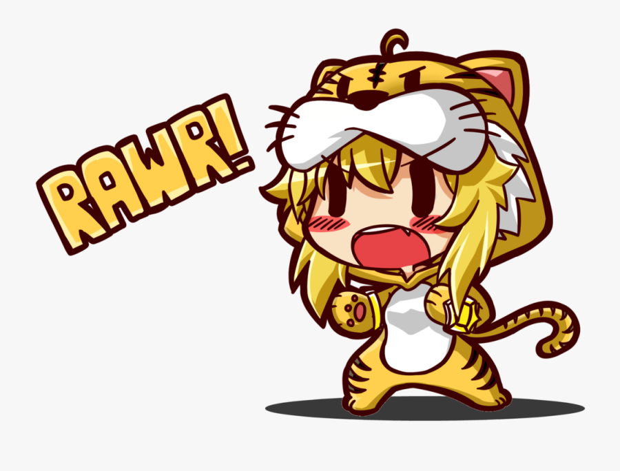 Yang Xiao Long Tiger Yellow Cartoon Clip Art , Chibi Yang