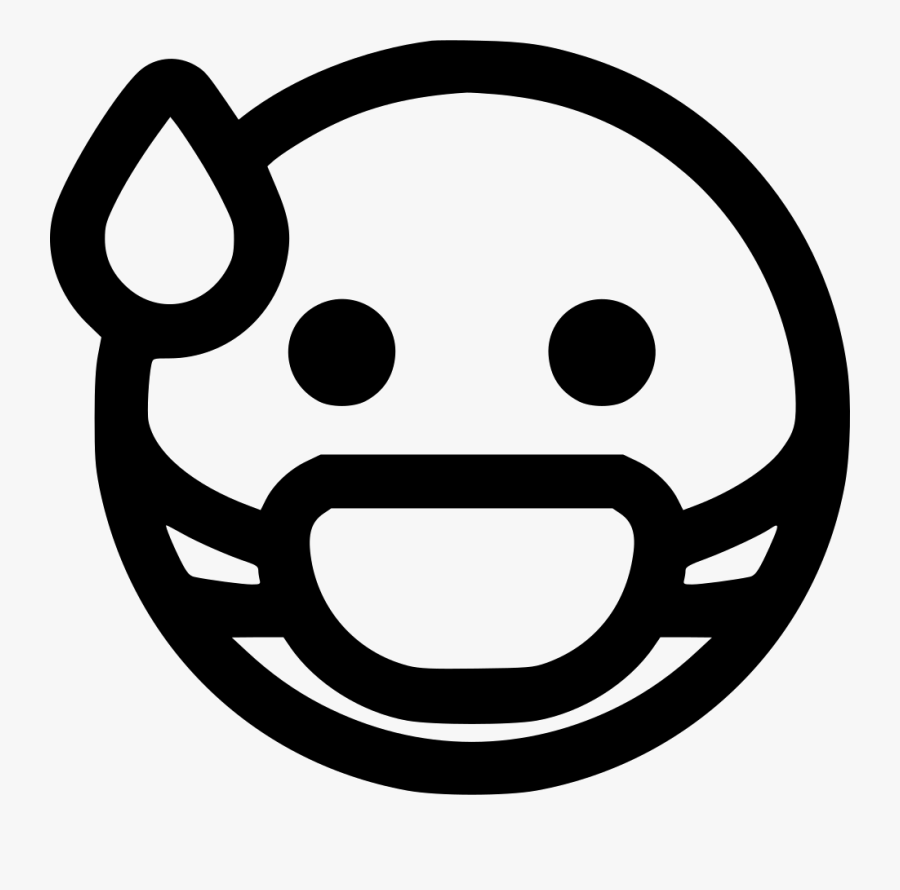 Sick Smiley Clipart Black And White, Transparent Clipart