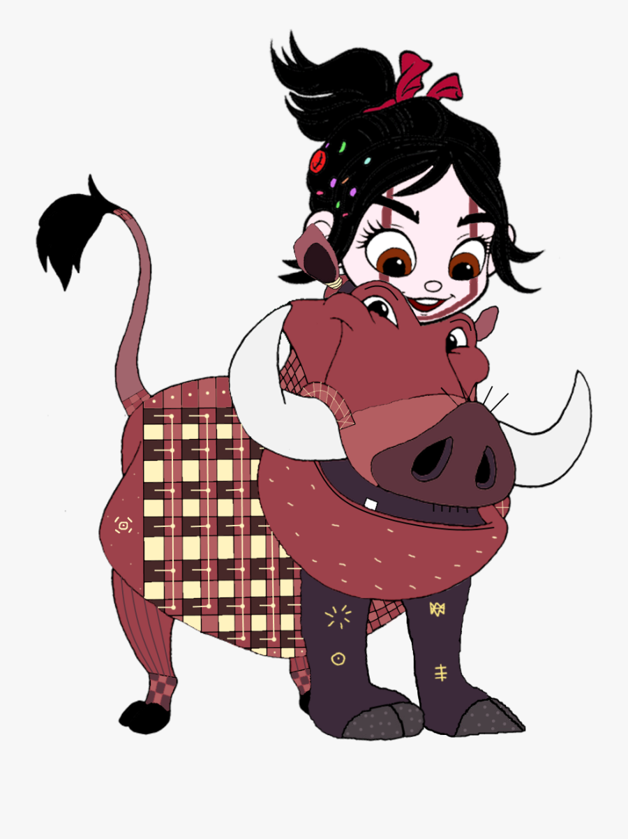 Vanellope Dressed As Pumbaa - Timon And Pumbaa, Transparent Clipart