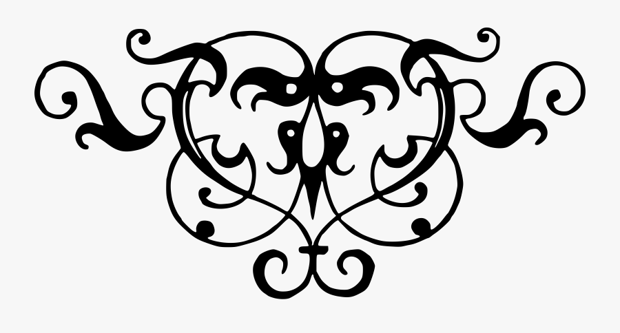 Simple Scroll Designs Clip Art - Simple Line Art Designs, Transparent Clipart