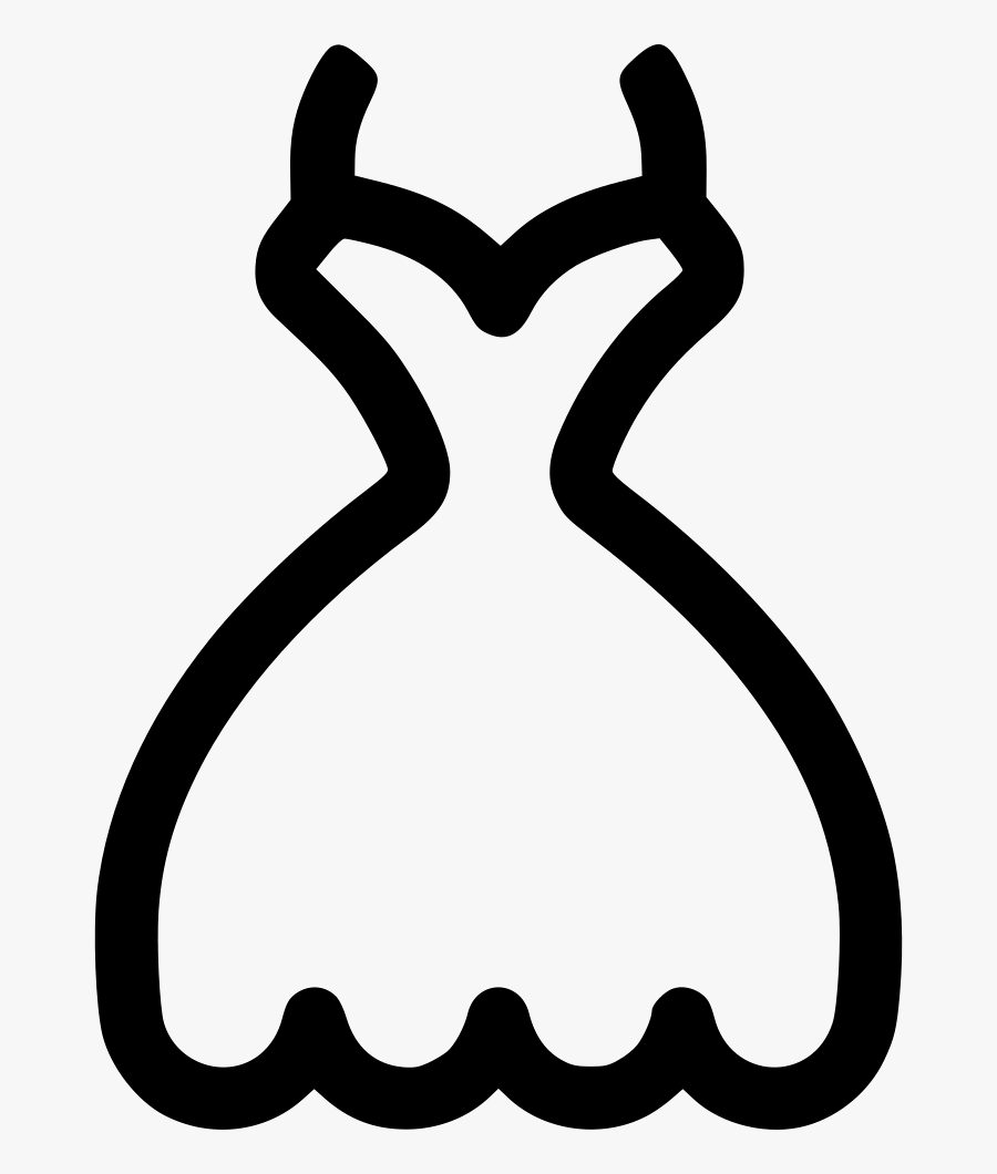 Wedding Dress Bride Clip Art - Dress Icon Transparent Background, Transparent Clipart