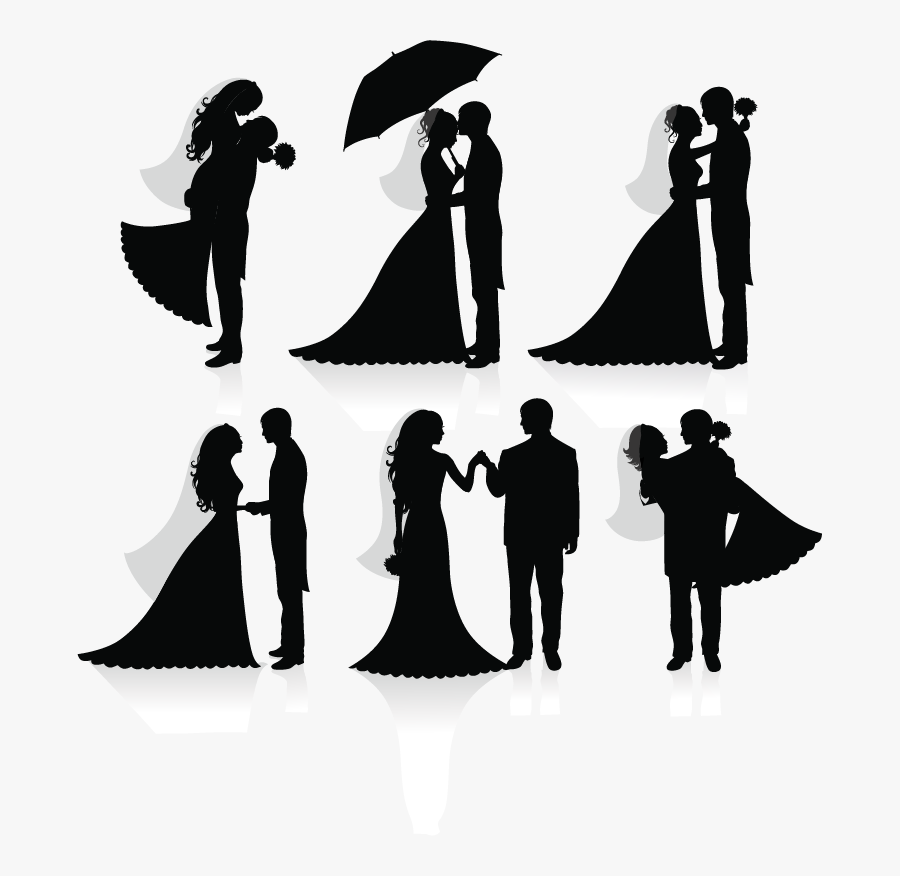 Wedding Invitation Bridegroom Clip Art - Bride And Groom Pumpkin Stencil, Transparent Clipart