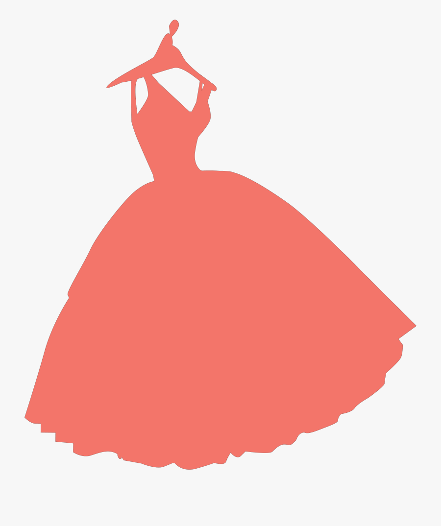 Dress Silhouette Svg Cut File - Illustration, Transparent Clipart