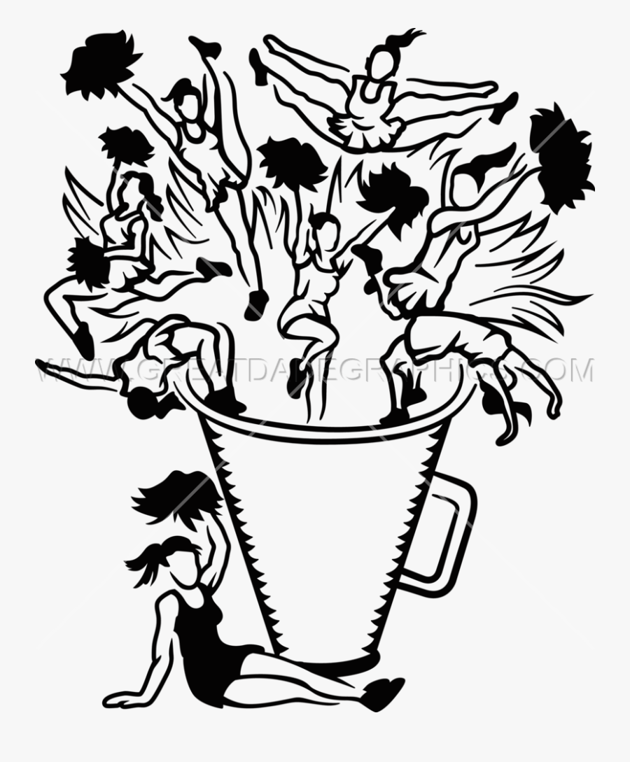 Transparent Cheerleading Clipart - Illustration, Transparent Clipart