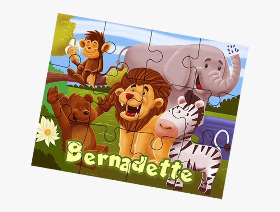 Zoo Animals Puzzle - Cartoon, Transparent Clipart