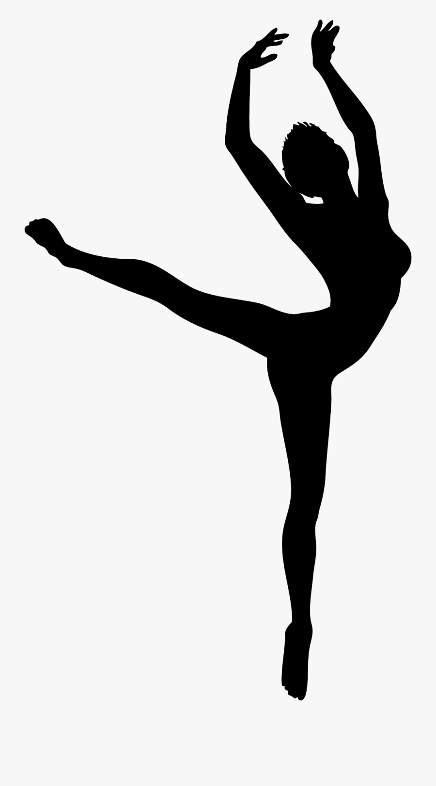 Dancer Silhouette - Dance Silhouette Transparent Background, Transparent Clipart