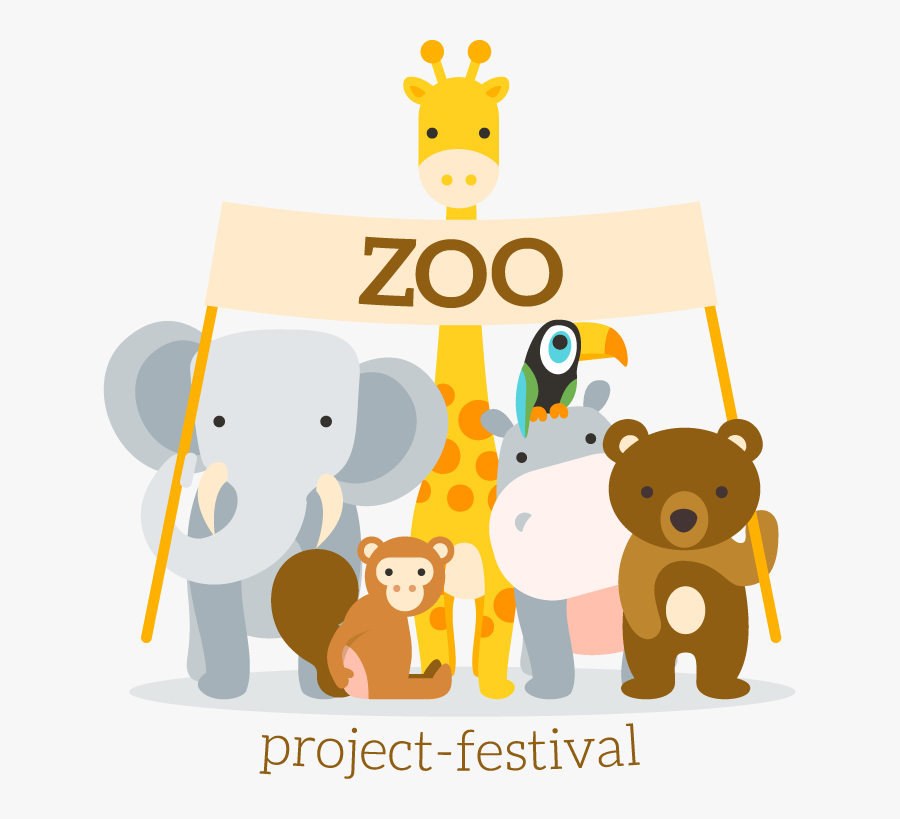 Zoo Project-festival - Zoo Animals Frame Png, Transparent Clipart