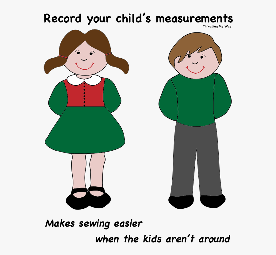 Record Measurements For Your Child On This Handy Template - Non Identical Twins Cartoon, Transparent Clipart