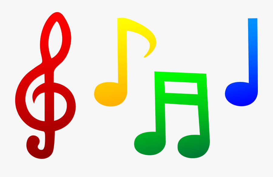 Picture - Colorful Music Notes Clipart, Transparent Clipart