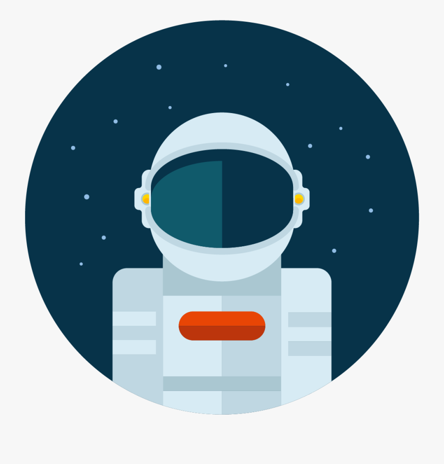 Astronaut Icon, Transparent Clipart