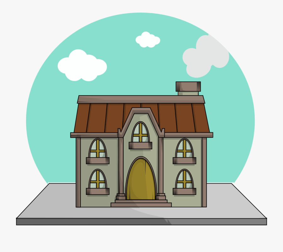 Mansion Clipart Kid - Nice Cartoon House Png, Transparent Clipart