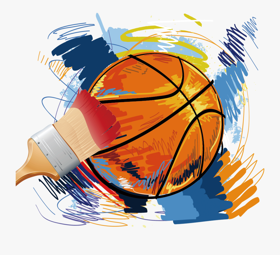 Basketball Vector Graffiti - Basketball Graffiti Png, Transparent Clipart