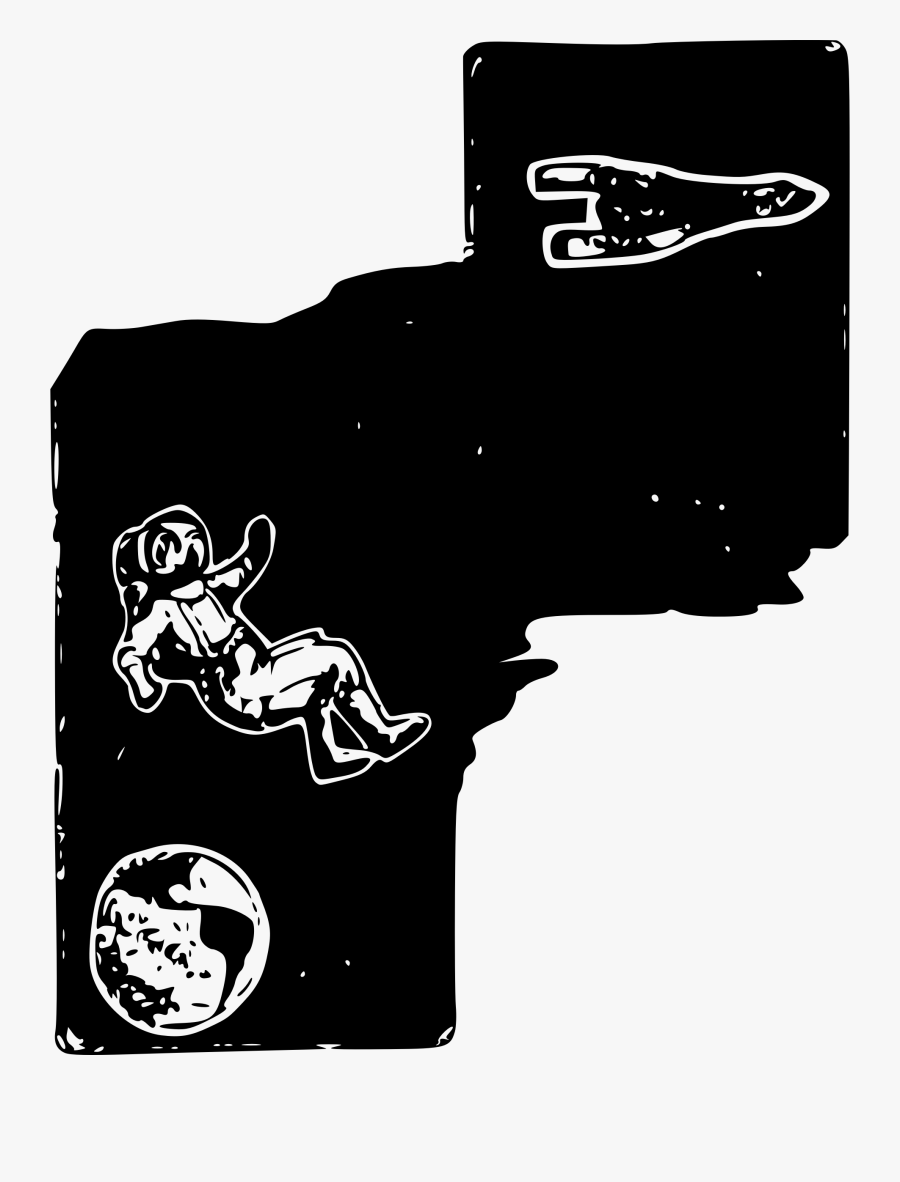 Earth, Astronaut And Rocket Clip Arts - Gambar Astronot Hitam Putih, Transparent Clipart