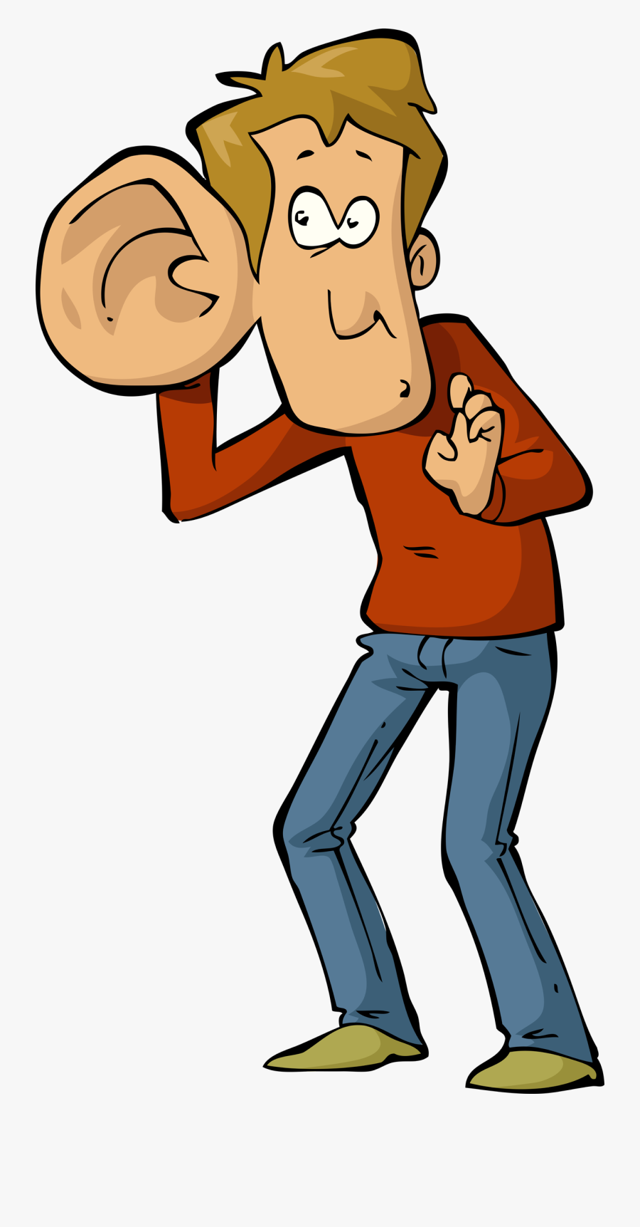 Secret - Eavesdropping Cartoon, Transparent Clipart