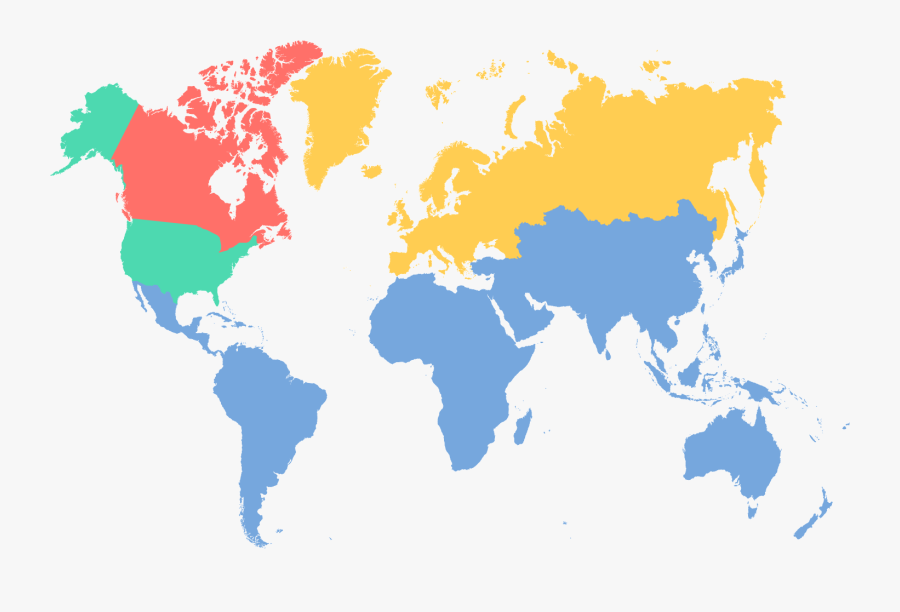 South America Highlighted On A Map, Transparent Clipart