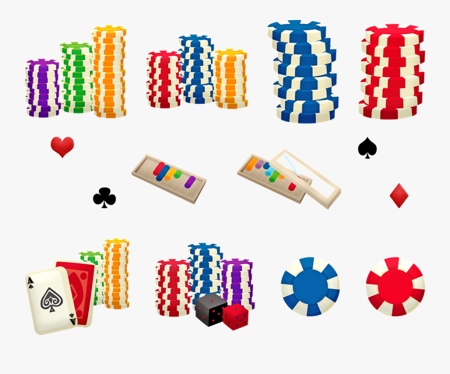 Poker Chips, Gambling, Card Game, Casino, Chips, Gamble, Transparent Clipart