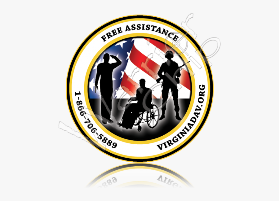 Disabled American Veterans Warrior Chip, Transparent Clipart