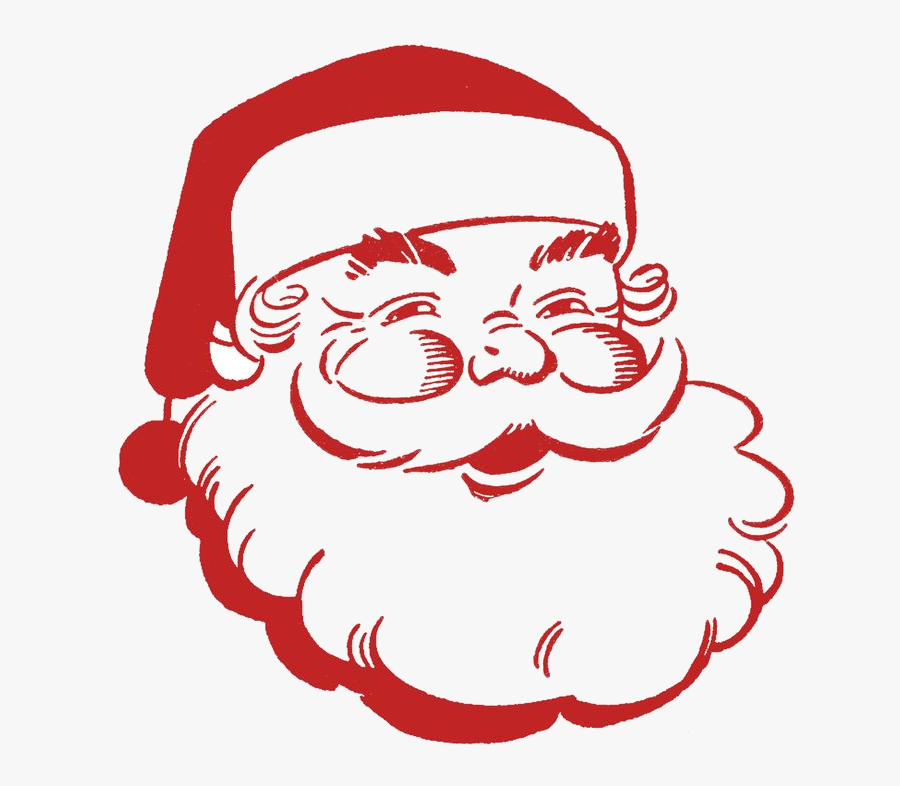 Christmas Free Clip Art Ideas On Transparent Png - Santa Clip Art Black And White, Transparent Clipart