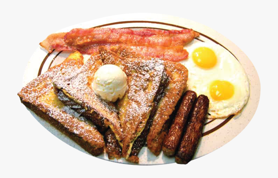 Ham, Bacon, Sausage, Eggs, Hashbrowns, - Fried Egg, Transparent Clipart