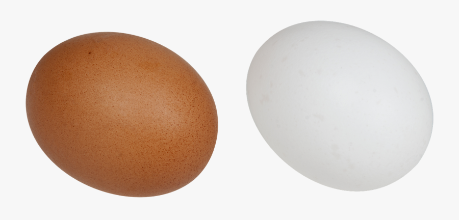 Brunt Og Hvidt Æg, Transparent Clipart