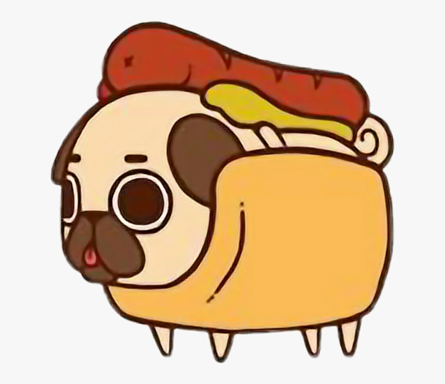Food Clipart Kawaii - Puglie Pug, Transparent Clipart