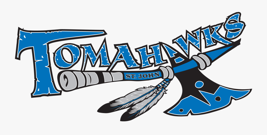 Indian Clipart Tomahawk - St John Tomahawks Logo, Transparent Clipart
