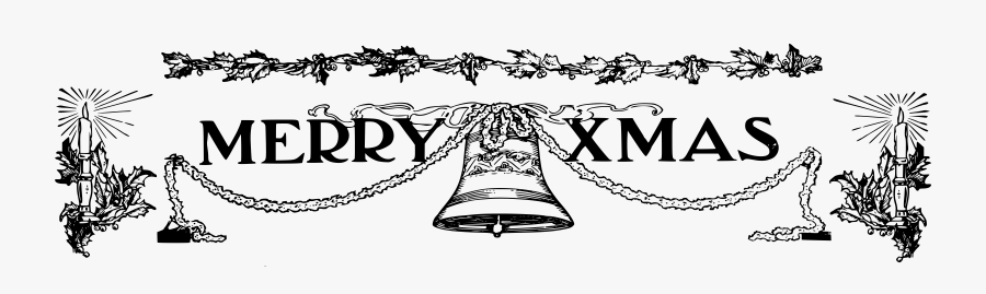 Merry Xmas Banner Clip Arts, Transparent Clipart