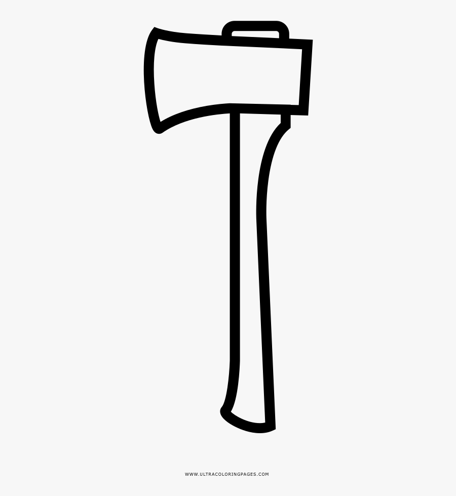 Axe Coloring Page - Sinarut 1994, Transparent Clipart