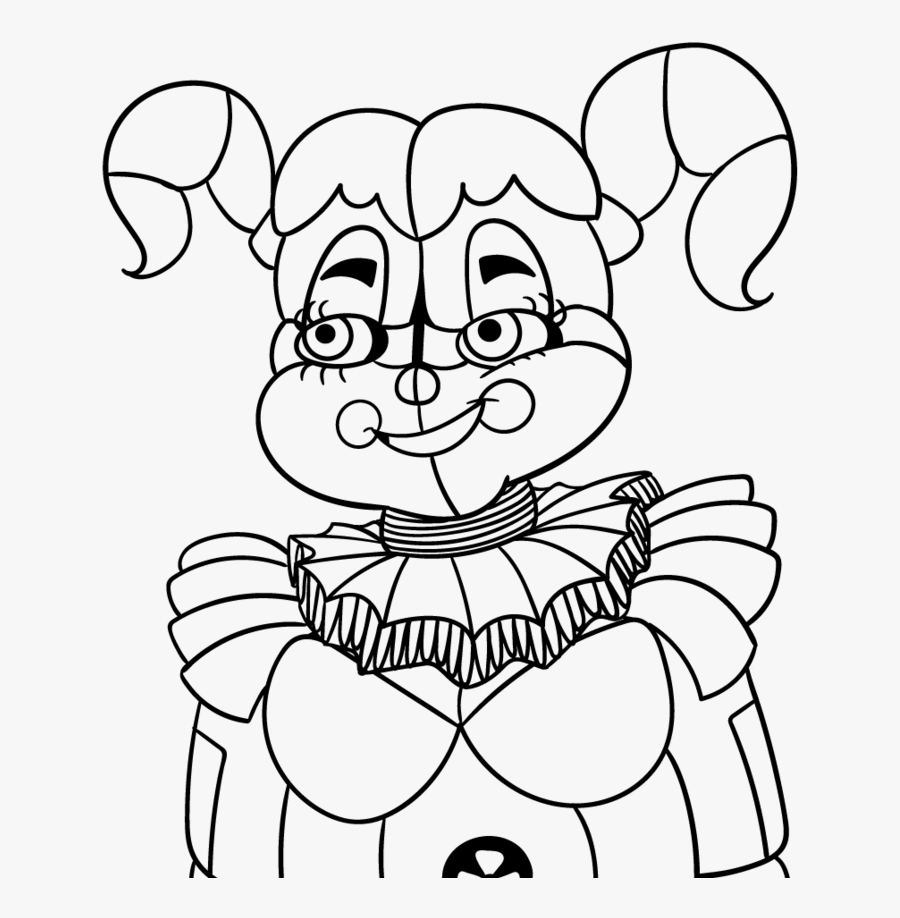 Sister Location Coloring Pages - Five Nights At Freddy's Coloring Pages, Transparent Clipart