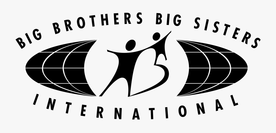 Big Sister Png Black And White - Big Brothers Big Sisters International, Transparent Clipart