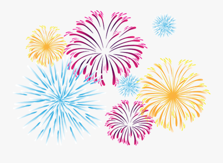 #christmas #birthday #party #newyear #light #lights - Transparent Background Fireworks Cartoon, Transparent Clipart