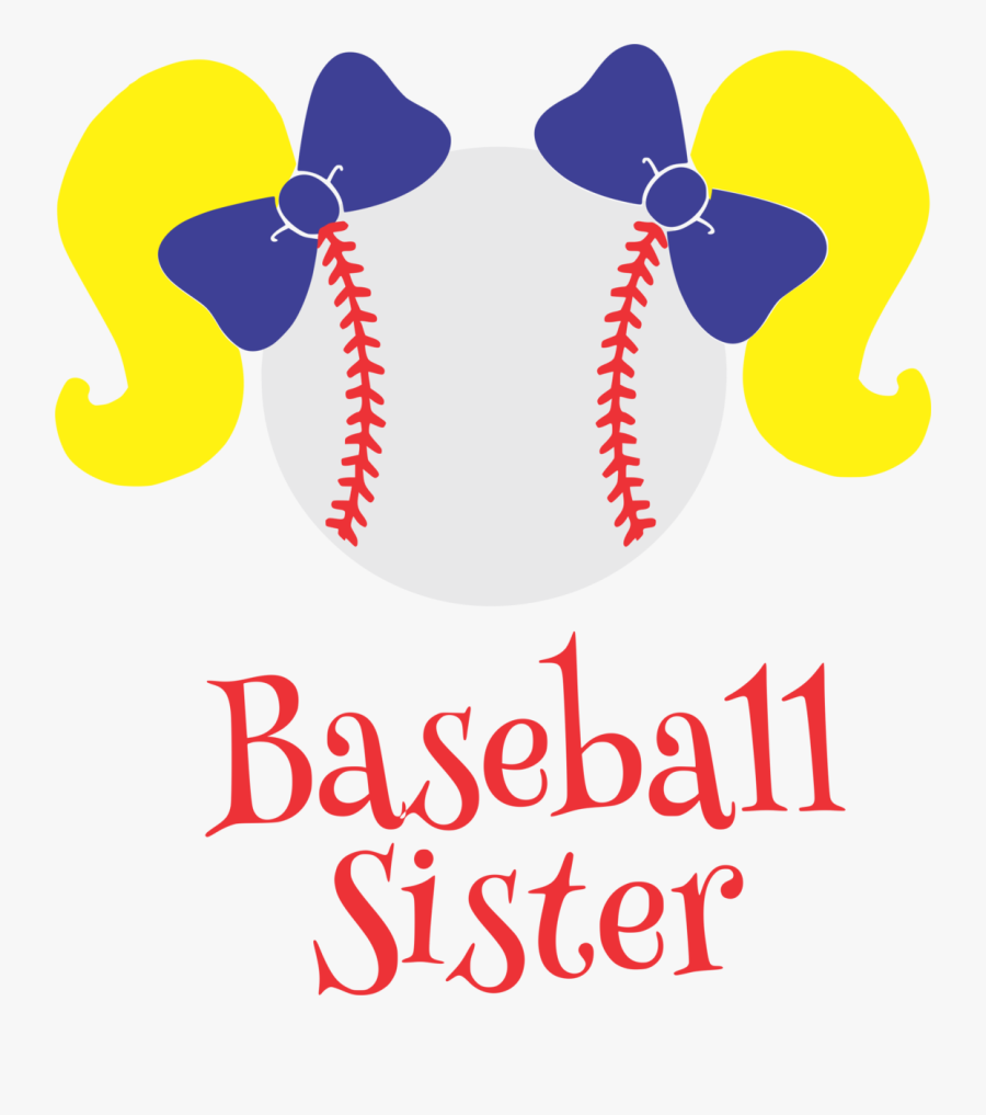 Baseball Sister Clip Art, Transparent Clipart