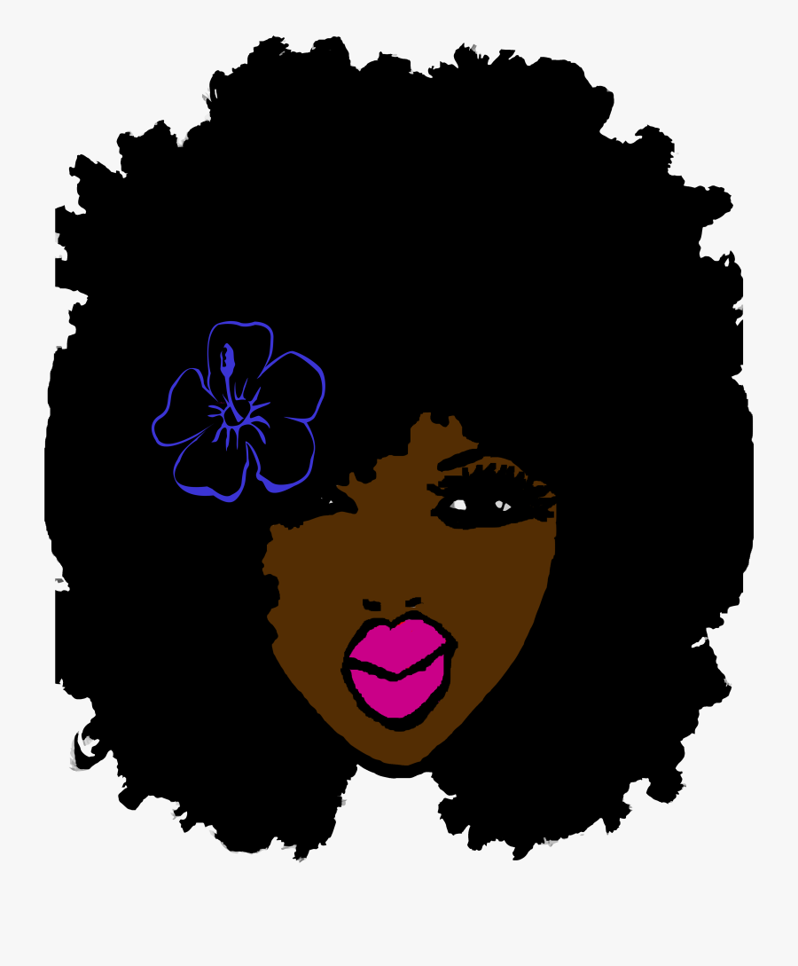 Black Woman With Afro Clipart, Transparent Clipart