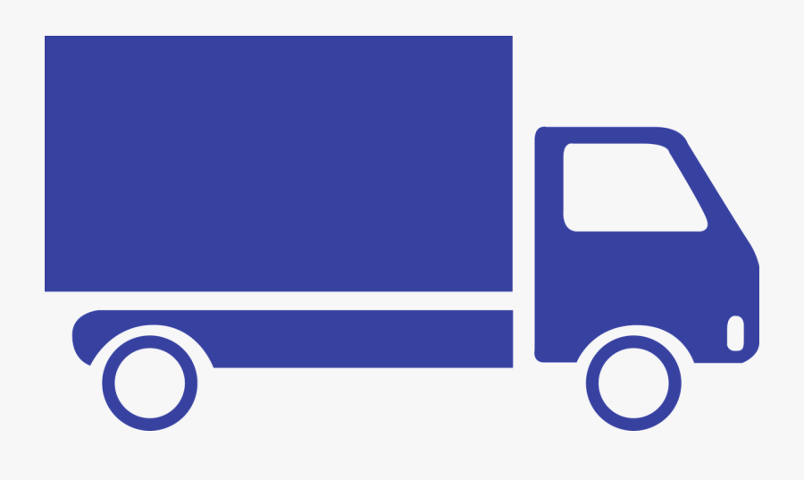 Blue Cartoon Truck - Light Commercial Vehicle Icon, Transparent Clipart