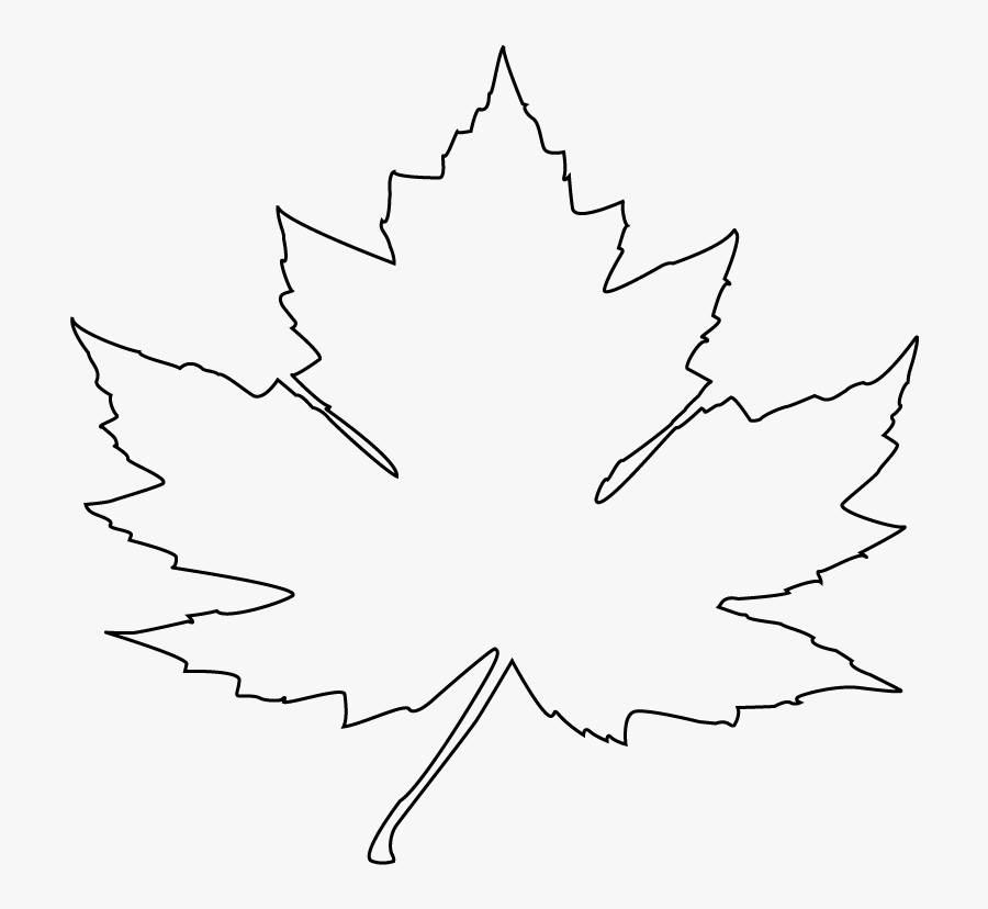 Clip Art Canadian Maple Leaf Outline - Maple Leaf Outline Png, Transparent Clipart