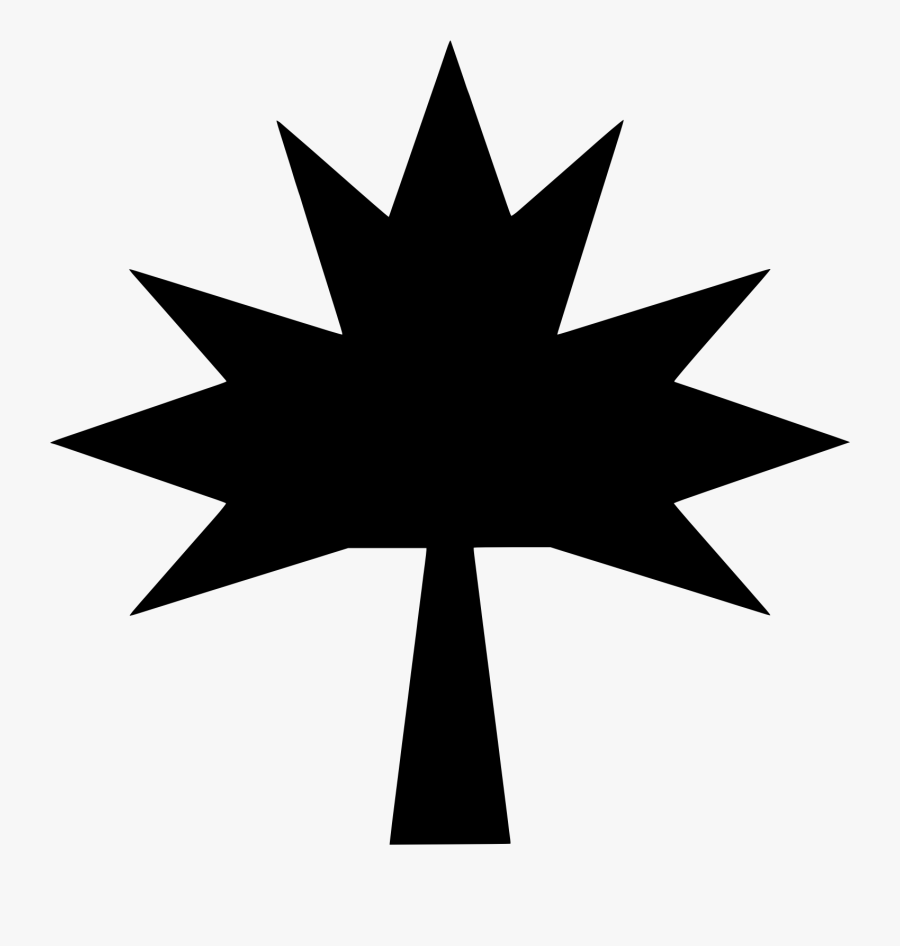 Maple Leaf Silhouette Clip Arts - Siluet Daun Pepaya, Transparent Clipart