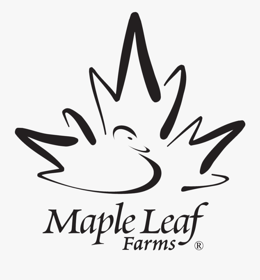 Maple Leaf Farms Black Logo - Maple Leaf Farms Logo, Transparent Clipart