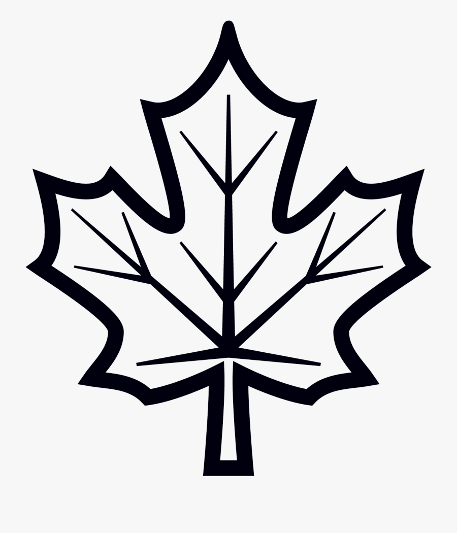 Mapleleaf Blk Rev - Emblem, Transparent Clipart