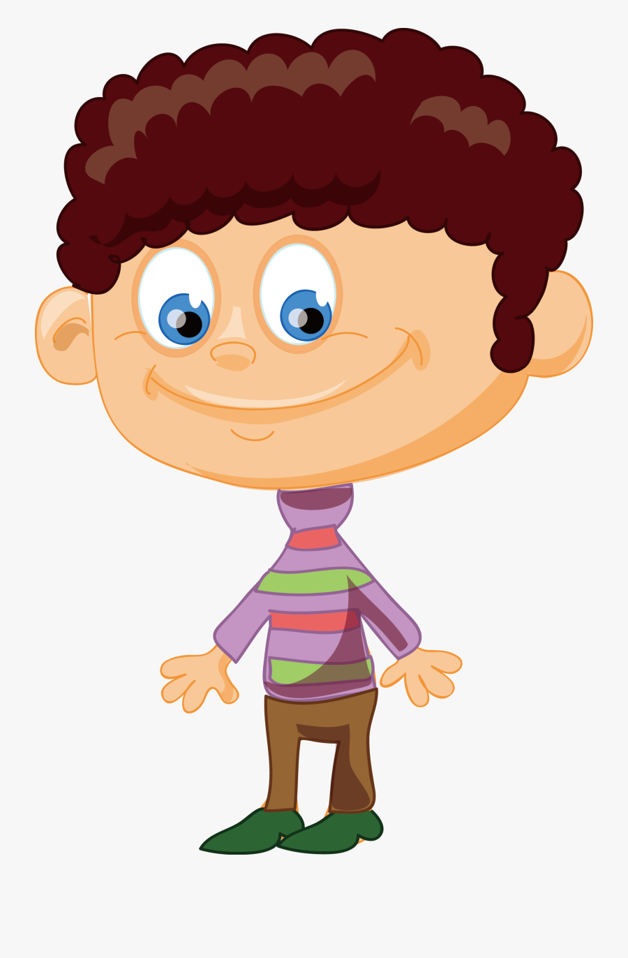 Hansel And Gretel Child Cartoon The Brave Little Tailor - Curly Hair Cartoon Boy, Transparent Clipart