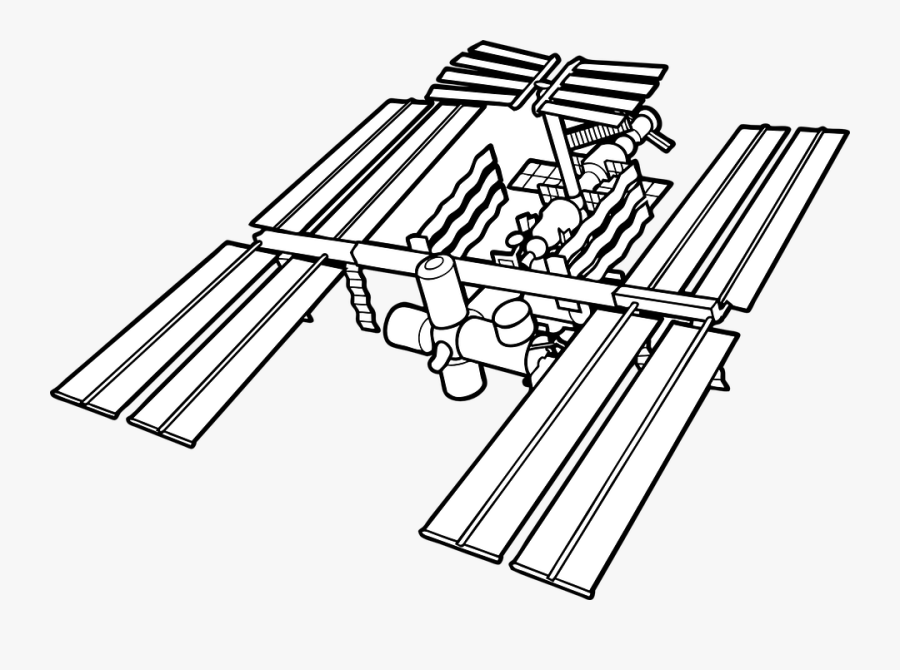 International Space Station, Space Station, Iss, Nasa - International Space Station Drawing, Transparent Clipart