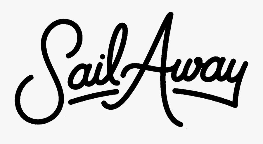 Sail Away Coffee Logo, Transparent Clipart
