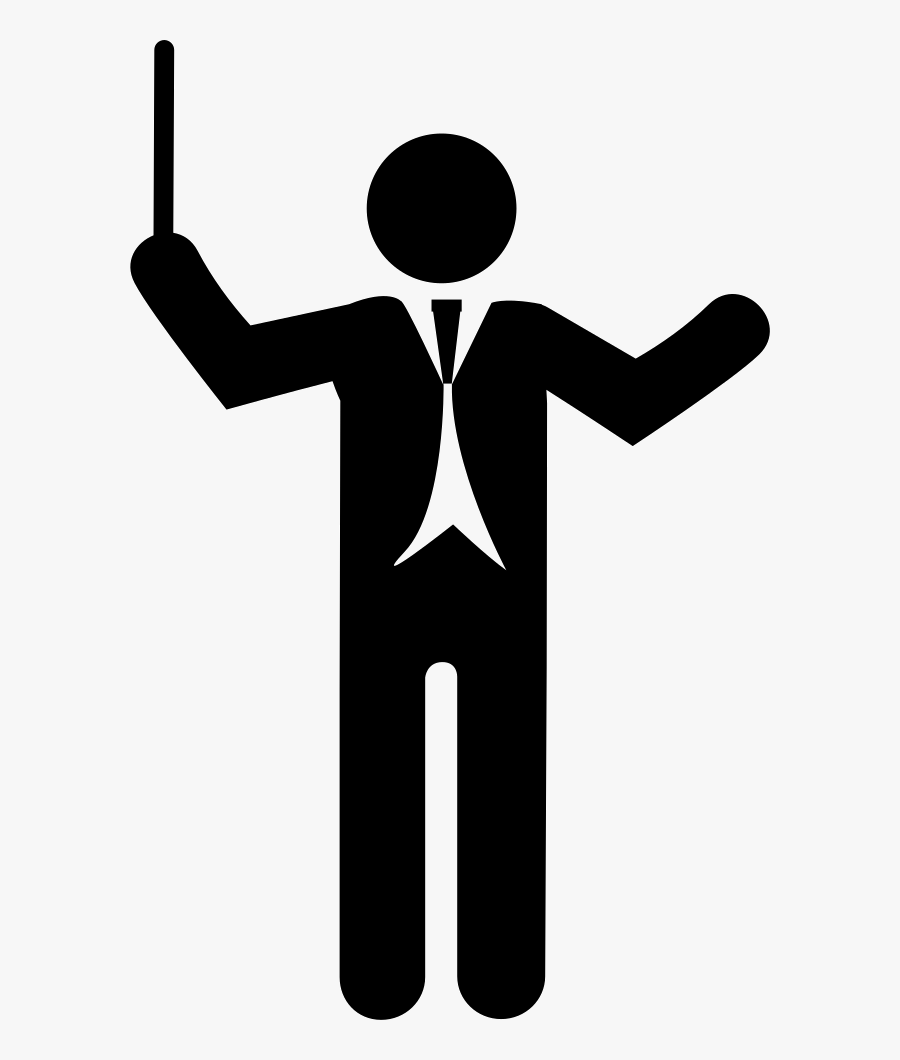 Elegant Director - Orchestra Icon, Transparent Clipart