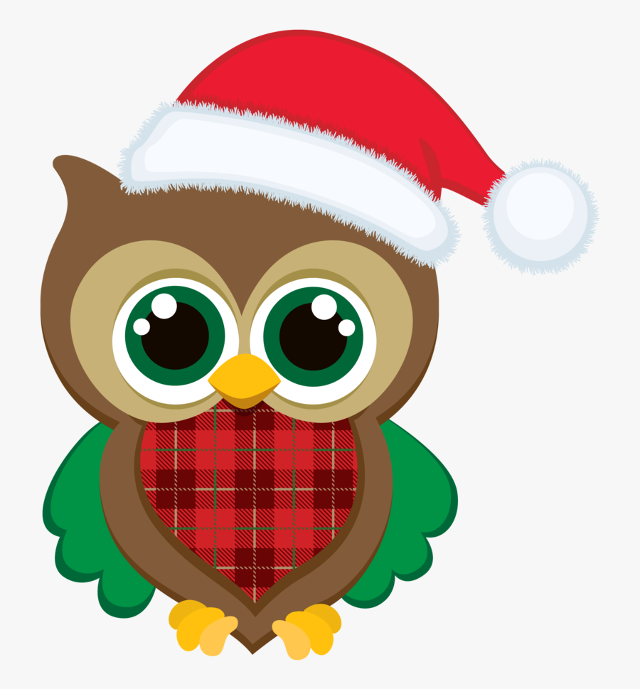 Christmas Owl Clipart - Cartoon Transparent Owls, Transparent Clipart