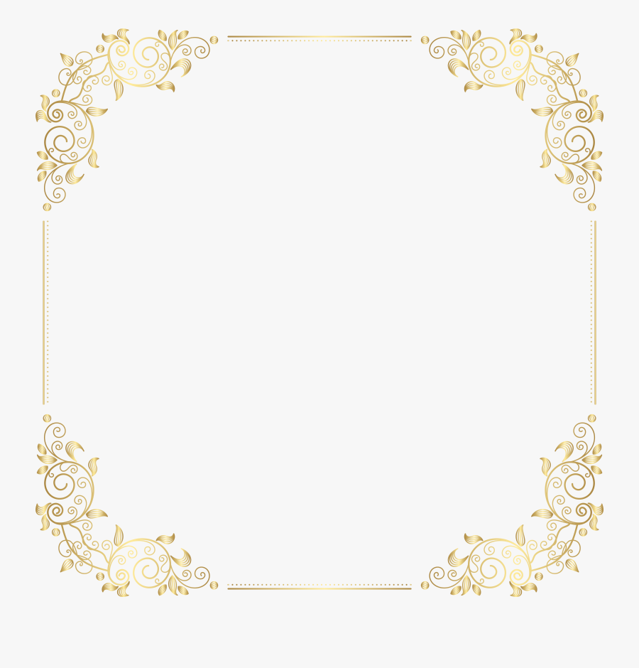 Deco Border Frame Png Clip Art , Png Download, Transparent Clipart