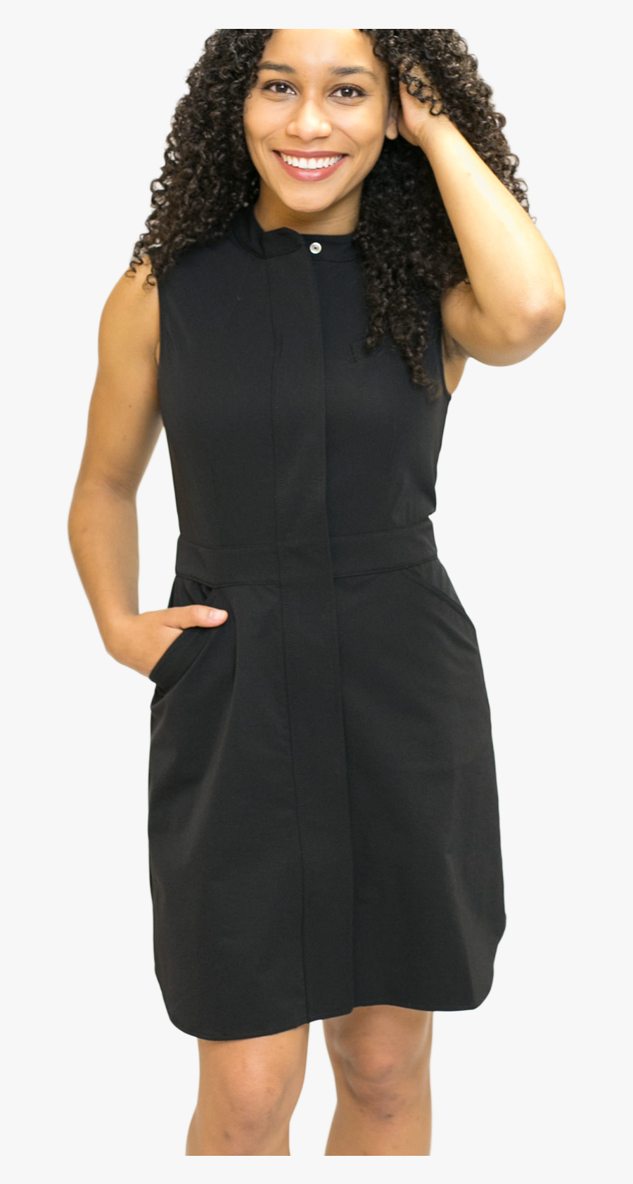 Transparent Woman In Dress Png - Little Black Dress, Transparent Clipart