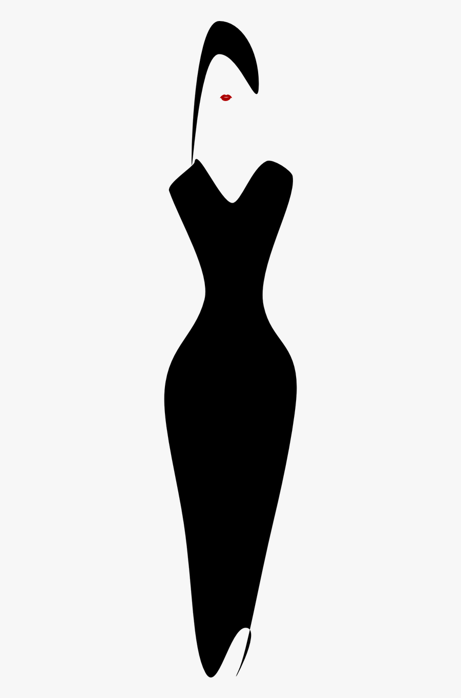 Little Black Dress Fashion White - Fashion Black And White Png, Transparent Clipart