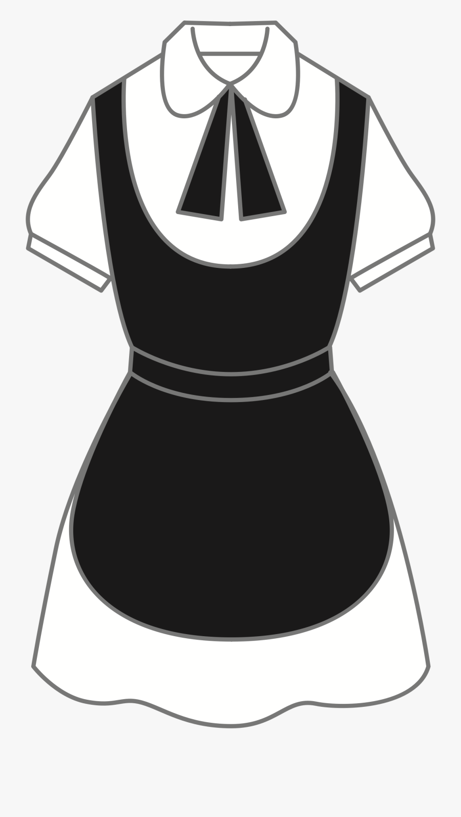 Clothing,dress,cocktail Dress,little Black Dress,neck,black - Maid Dress Png, Transparent Clipart